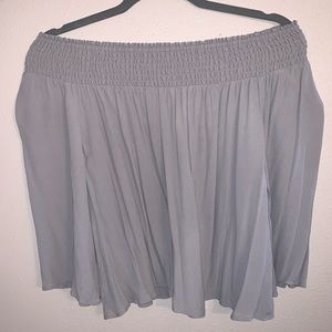 Gray off the shoulder top